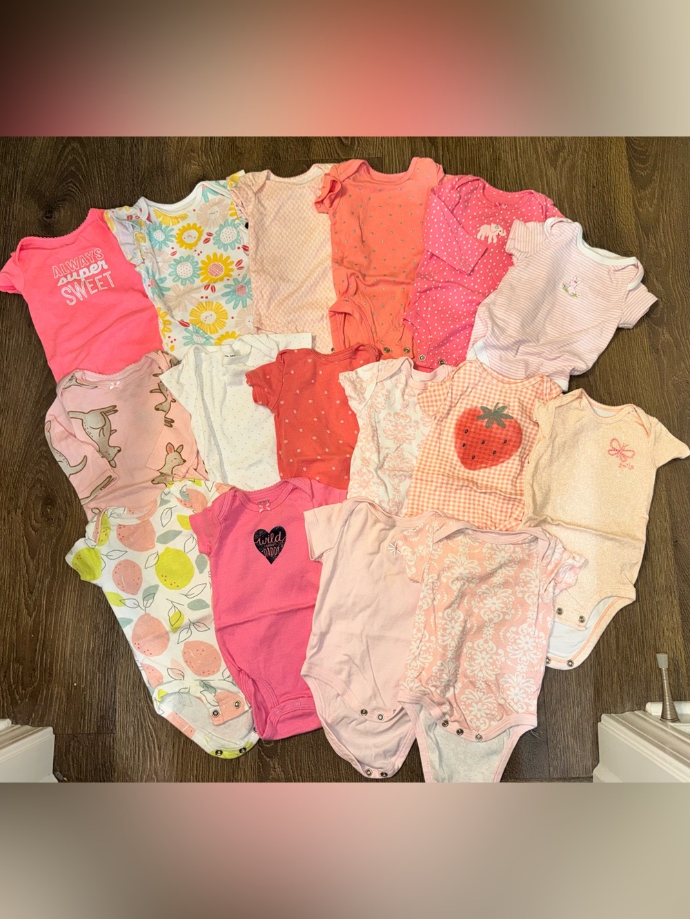 Huge Bulk One Piece Baby Girl Lot 16 Pieces 3 Months
